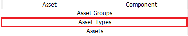 i.Asset Type Tab Selection