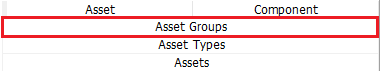 i.Asset Group Tab Selection