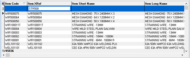 i.Grid Typing Filter