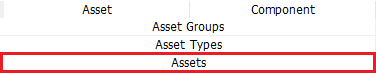 i.Assets Tab Selection